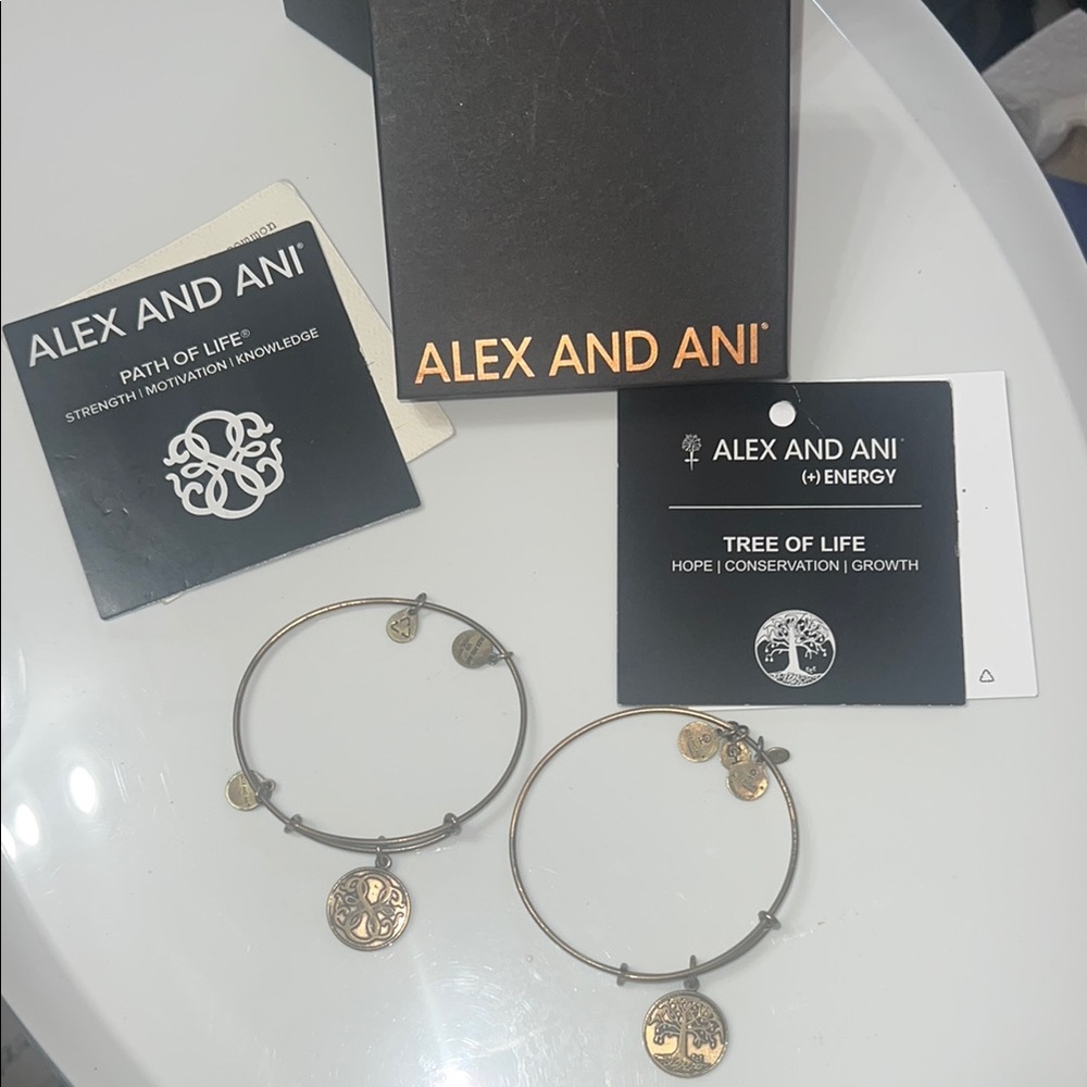 Alex and Ani Gold Bracelets